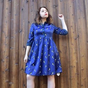 Blue Japanese Girl Dress